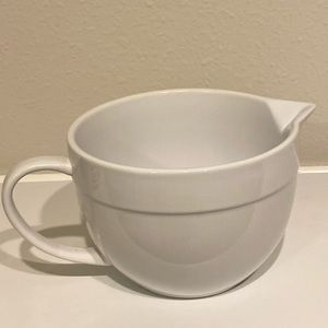 Large white mixing bowl